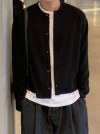 基本款 簡約 圓領 針織 開襟衫 / 10色