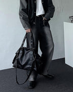 波士頓 皮革 通勤 約會 手提包 單肩包 斜背包