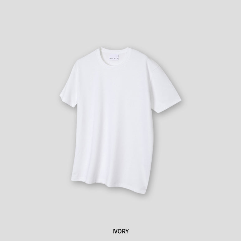 涼感 羅紋 合身 針織 短T / 10色