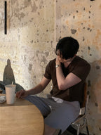 涼感 羅紋 合身 針織 短T / 10色