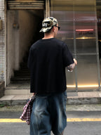 Boxy 寬短 簡約 俐落 短袖 上衣 / 3色