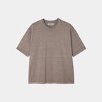 水洗 Boxy 寬短 簡約 俐落 短袖 上衣 / 3色