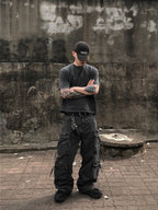 水洗 Boxy 寬短 簡約 俐落 短袖 上衣 / 3色