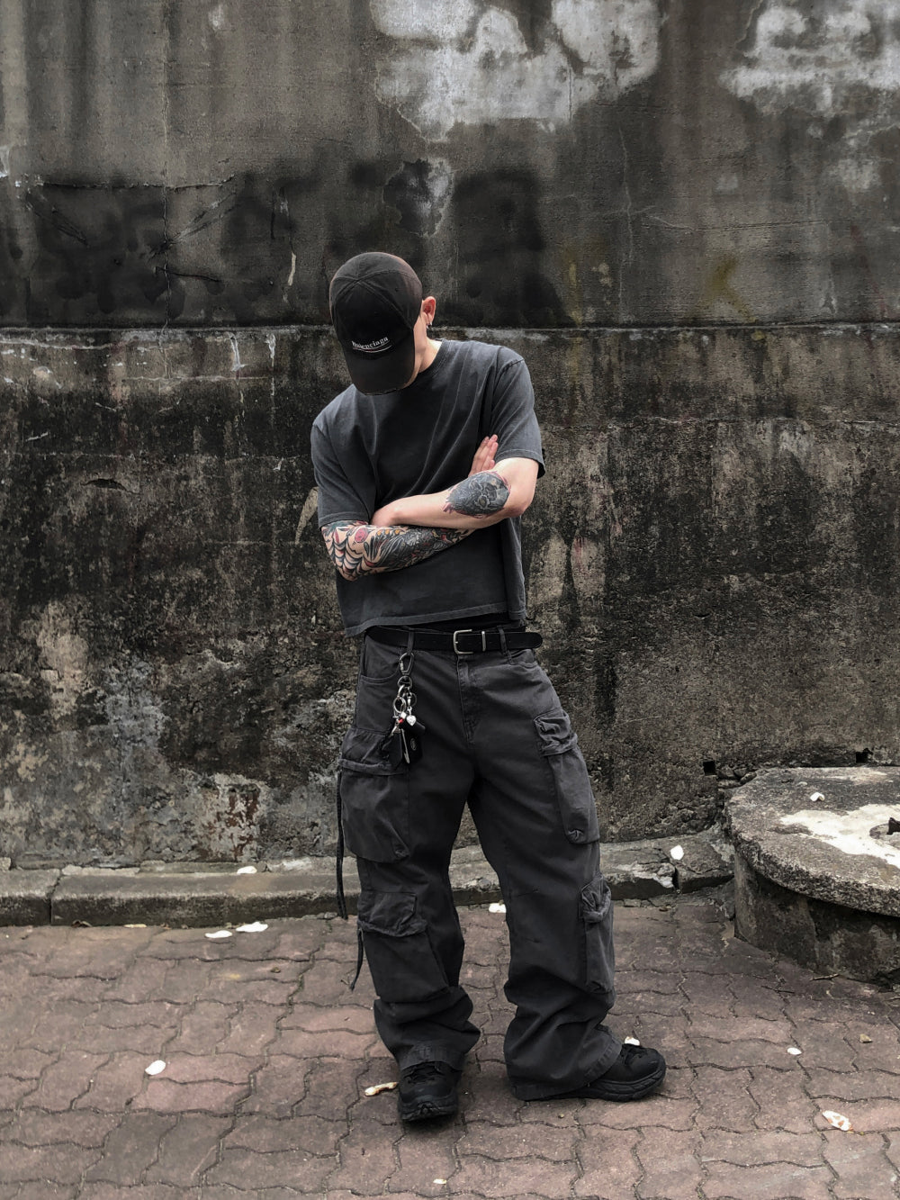 水洗 Boxy 寬短 簡約 俐落 短袖 上衣 / 3色