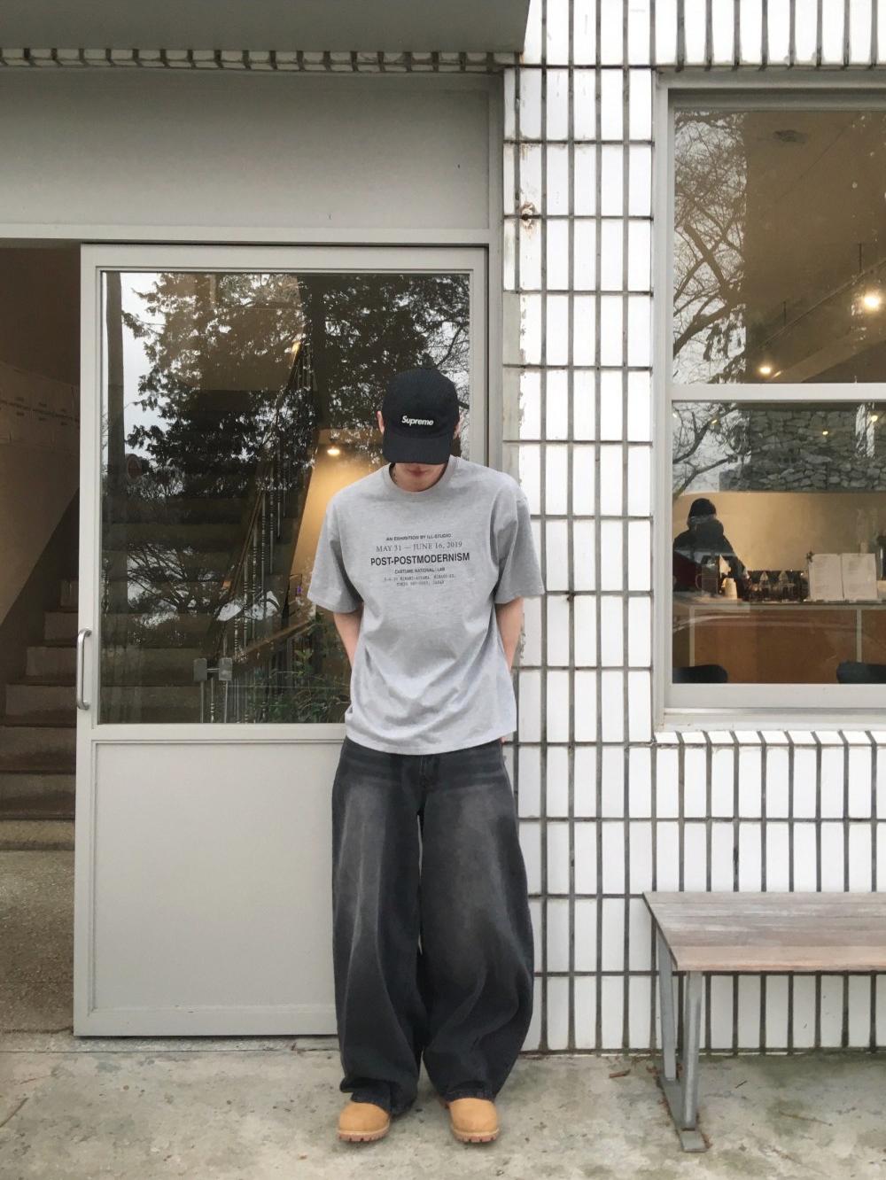 Tokyo 英文印花 寬鬆 落肩 短袖 T恤 / 3色