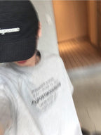 Tokyo 英文印花 寬鬆 落肩 短袖 T恤 / 3色