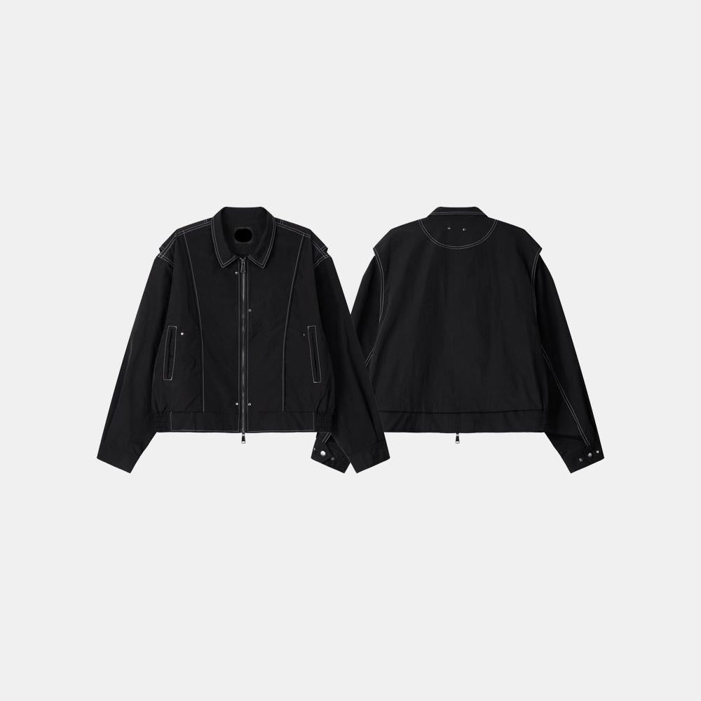 Two-Way Line Stitch Nylon Jacket