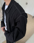 Two-Way Line Stitch Nylon Jacket