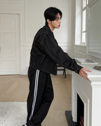 Two-Way Line Stitch Nylon Jacket