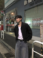 Two-Way Line Stitch Nylon Jacket