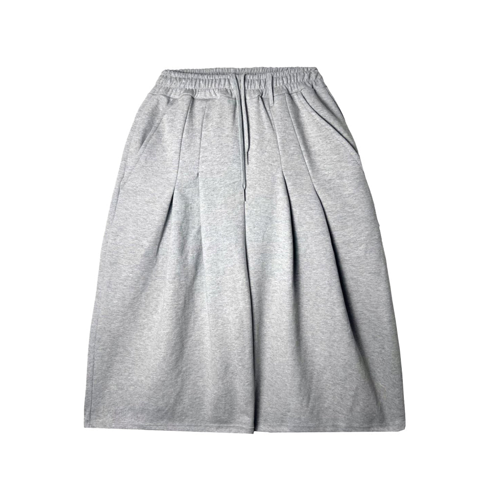 雙打摺 膝下 七分 百慕達 棉質 短褲 / 4色