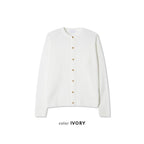 簡約 網眼 透氣 亨利領 開襟衫 / 4色