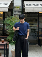 華夫格 短版 合身 上衣 / 7色