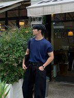 華夫格 短版 合身 上衣 / 7色