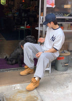 復古 刺繡 短版 NY Ringer 短袖 T恤 / 3色