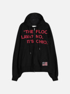 街頭 USA 美國印花 雙拉鍊 連帽 外套