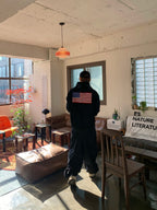 街頭 USA 美國印花 雙拉鍊 連帽 外套