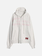 街頭 CANADA 加拿大印花 雙拉鍊 連帽 外套