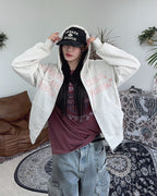 街頭 CANADA 加拿大印花 雙拉鍊 連帽 外套