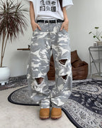 25mm 復古 豹紋 金屬孔洞 皮帶 / 3色