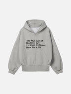 藝術 字母 印花 寬鬆 短版 連帽外套 / 2色