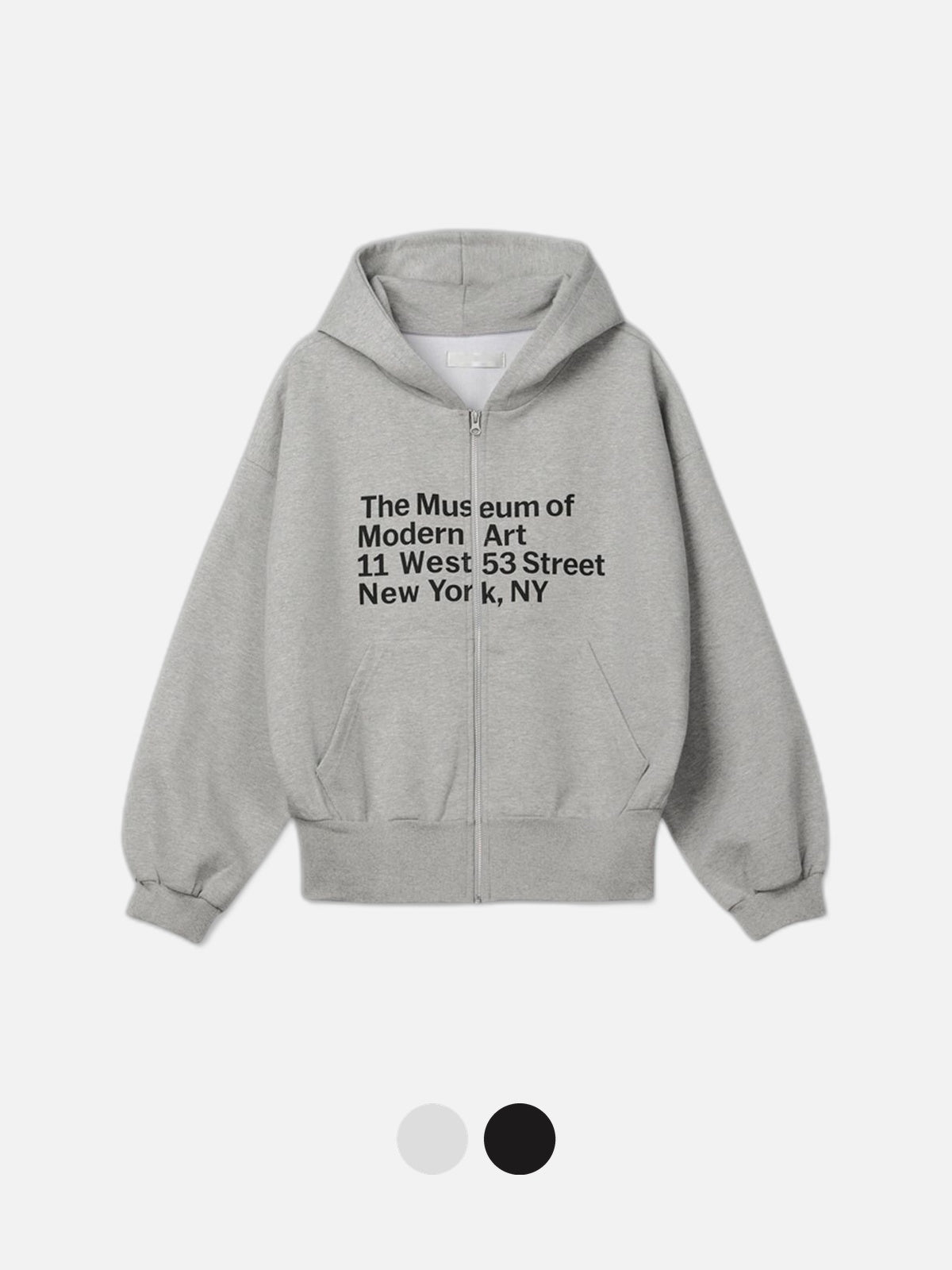 藝術 字母 印花 寬鬆 短版 連帽外套 / 2色