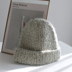 毛絨 立體針織 修飾臉型 保暖 毛帽 / 5色