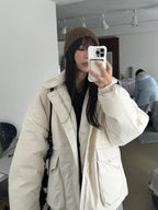 毛絨 立體針織 修飾臉型 保暖 毛帽 / 5色