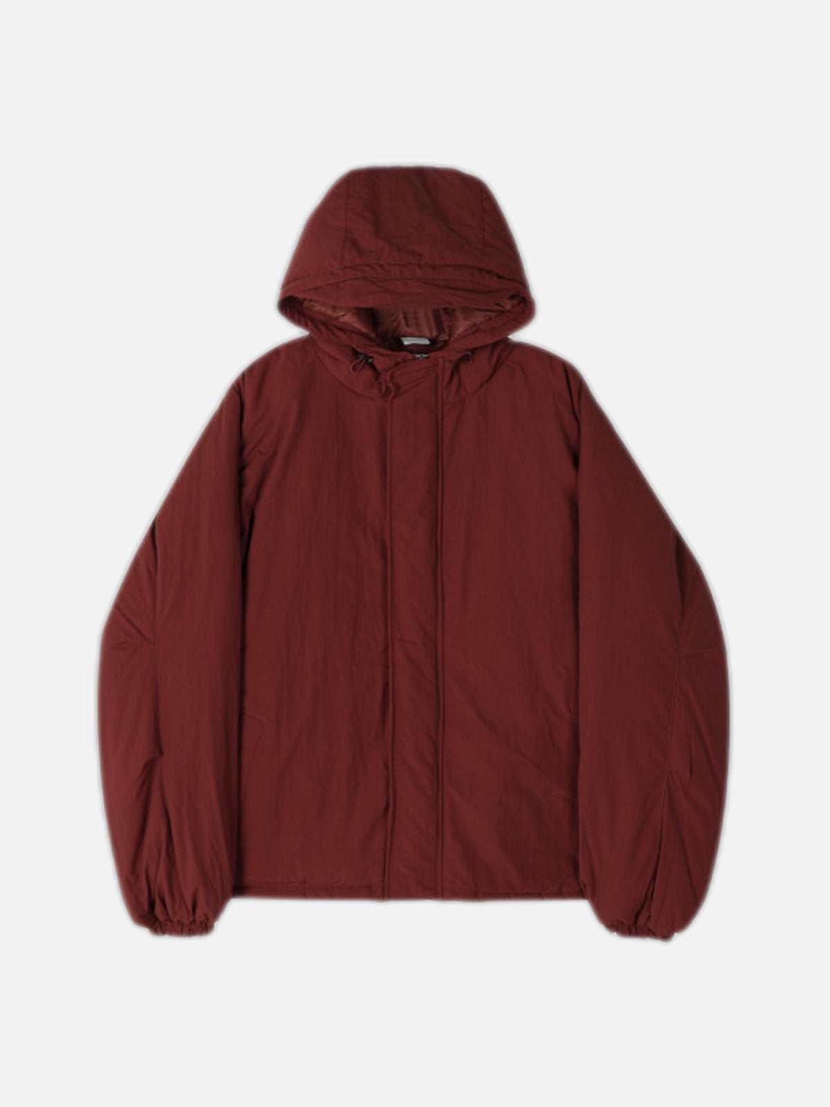 可調抽繩 雙拉鍊 極簡 寬鬆 連帽 羽絨外套 / 3色