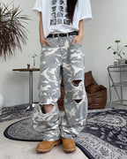 25mm 復古 豹紋 金屬孔洞 皮帶 / 3色 - WHATEVER STUDIO