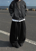 單褶 束口 氣球 運動 寬鬆 棉褲 / 3色 - WHATEVER STUDIO