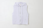 簡約 層次 棉質 無袖 拉鍊 連帽 背心 / 3色 - WHATEVER STUDIO