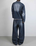 復古 水洗 寬鬆 短版 牛仔外套 / 3色 - WHATEVER STUDIO