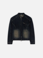 復古 水洗 寬鬆 短版 牛仔外套 / 3色 - WHATEVER STUDIO