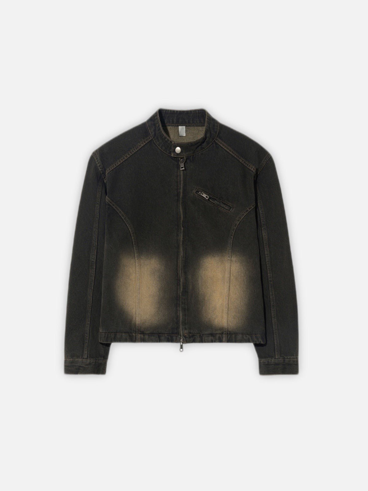 復古 水洗 寬鬆 短版 牛仔外套 / 3色 - WHATEVER STUDIO