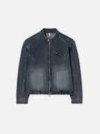 復古 水洗 寬鬆 短版 牛仔外套 / 3色 - WHATEVER STUDIO