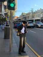 復古 水洗 寬鬆 短版 牛仔外套 / 3色 - WHATEVER STUDIO