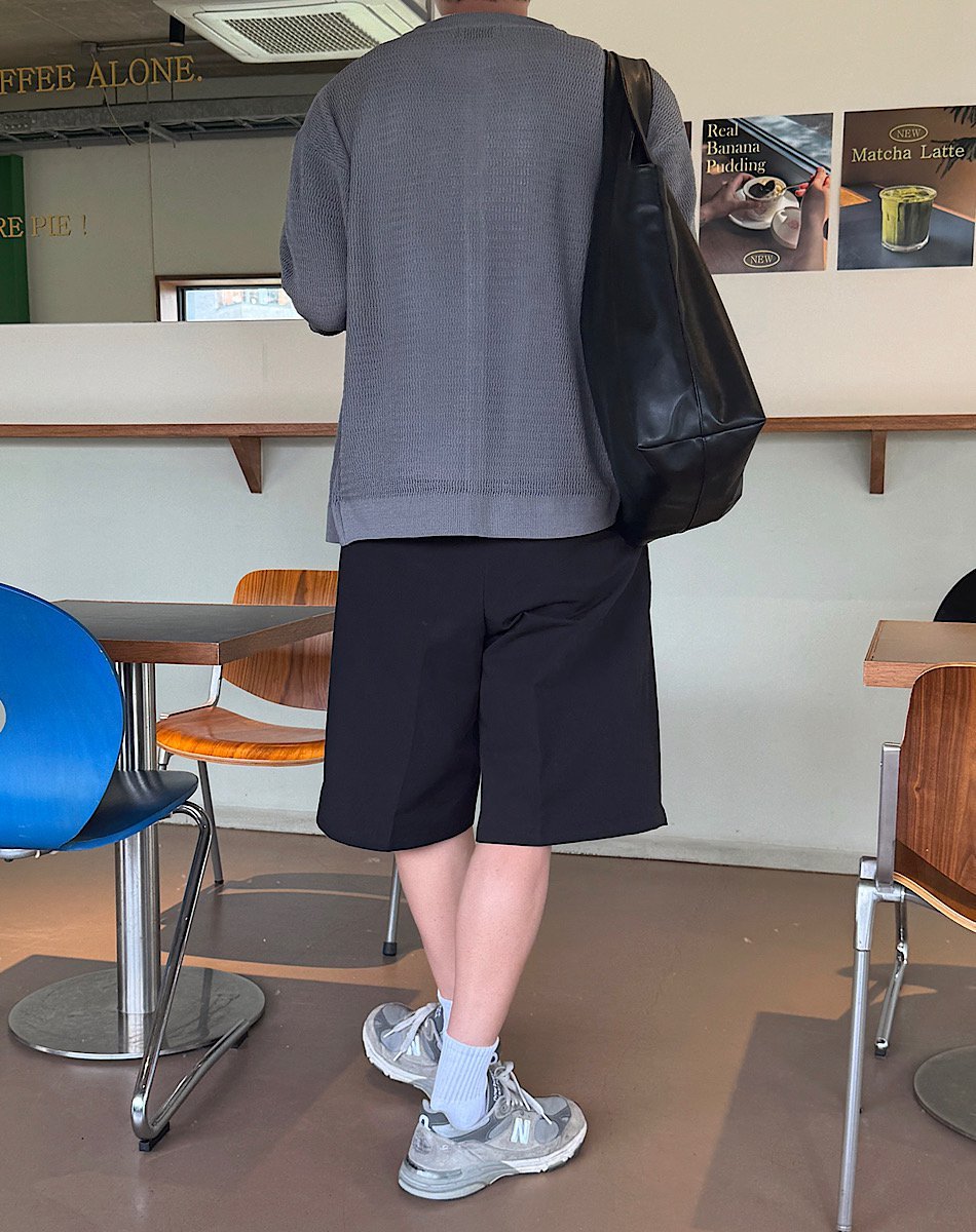 簡約 網眼 透氣 亨利領 開襟衫 / 4色 - WHATEVER STUDIO