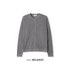 簡約 網眼 透氣 亨利領 開襟衫 / 4色 - WHATEVER STUDIO