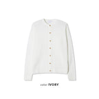 簡約 網眼 透氣 亨利領 開襟衫 / 4色 - WHATEVER STUDIO