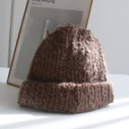 毛絨 立體針織 修飾臉型 保暖 毛帽 / 5色 - WHATEVER STUDIO