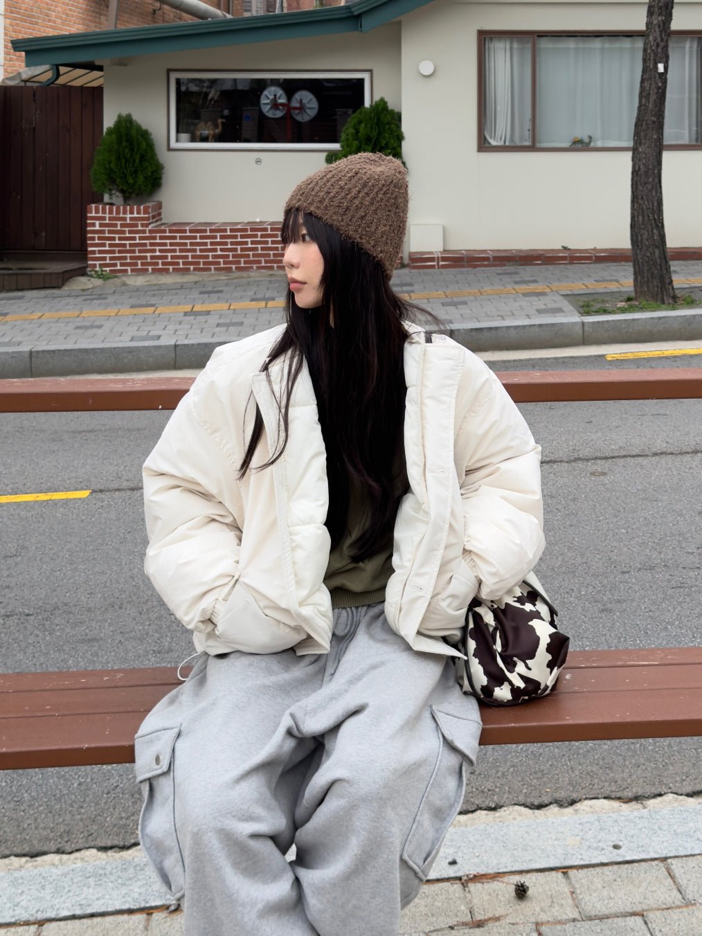 毛絨 立體針織 修飾臉型 保暖 毛帽 / 5色 - WHATEVER STUDIO