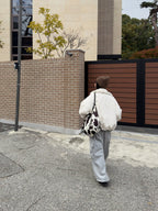 毛絨 立體針織 修飾臉型 保暖 毛帽 / 5色 - WHATEVER STUDIO