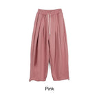 立體剪裁 雙褶 氣球 抽繩 棉褲 / 6色 - WHATEVER STUDIO