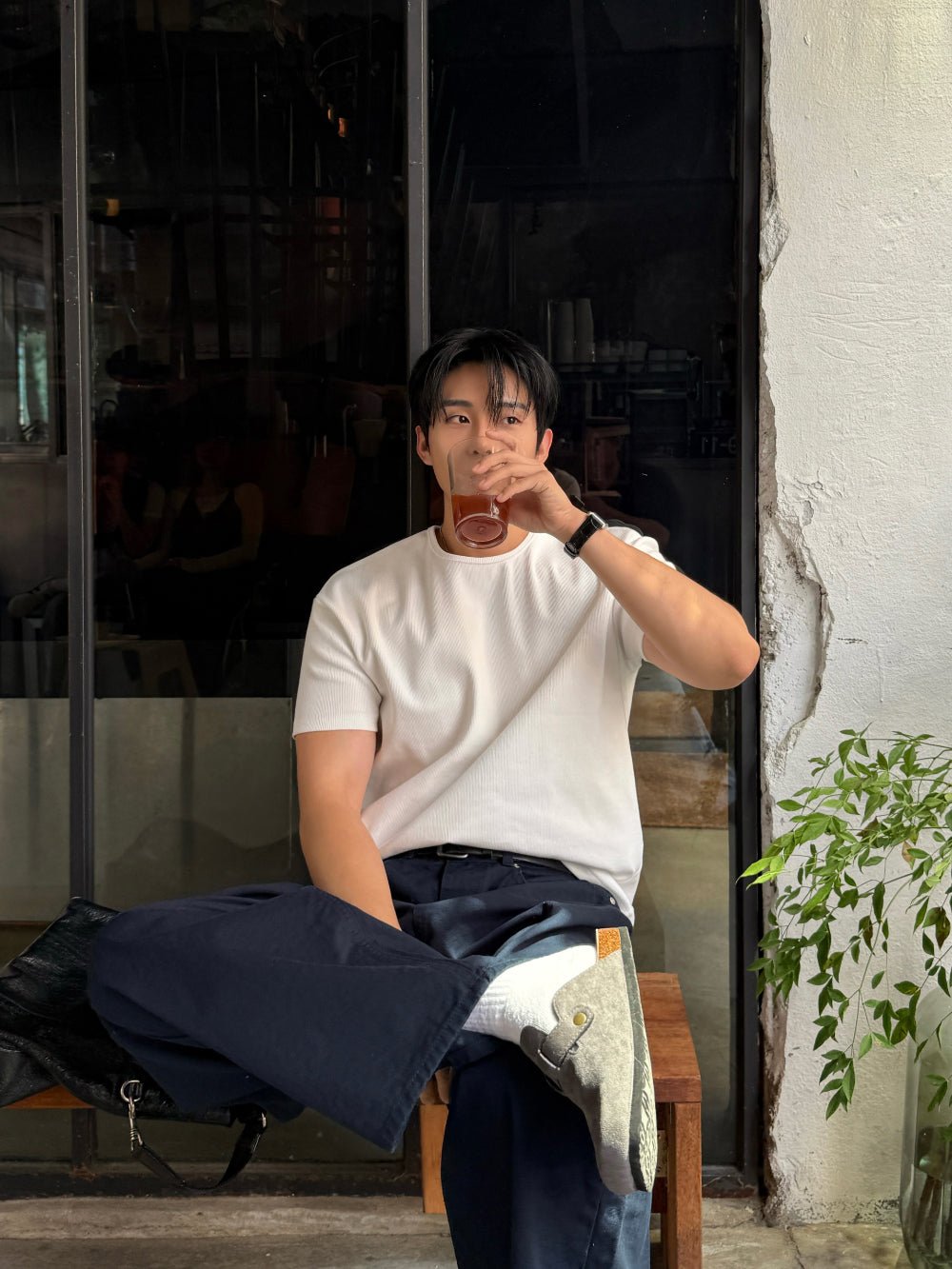 顏料水洗 短版 合身 莫蘭迪 短袖 上衣 / 7色 - WHATEVER STUDIO