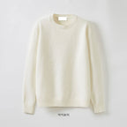 Air Wool 輕量 保暖 羊毛 圓領 針織毛衣 / 15色 - WHATEVER STUDIO