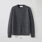 Air Wool 輕量 保暖 羊毛 圓領 針織毛衣 / 15色 - WHATEVER STUDIO