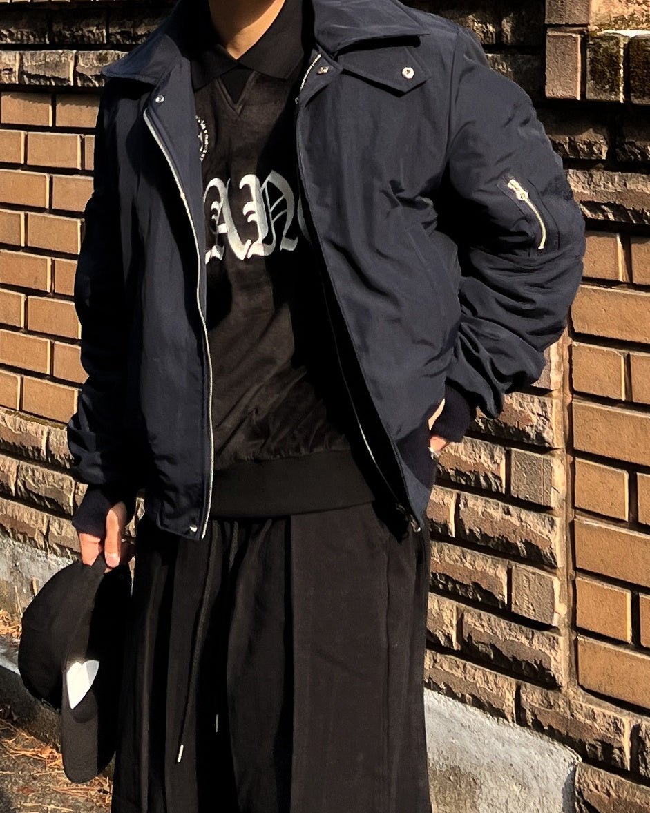 Berlin 摺皺設計 MA - 1 羽絨 飛行外套 / 2色 - WHATEVER STUDIO