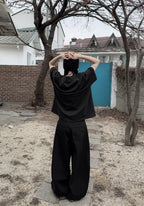 Boxy 寬短 簡約 俐落 短袖 上衣 / 3色 - WHATEVER STUDIO