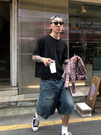 Boxy 寬短 簡約 俐落 短袖 上衣 / 3色 - WHATEVER STUDIO